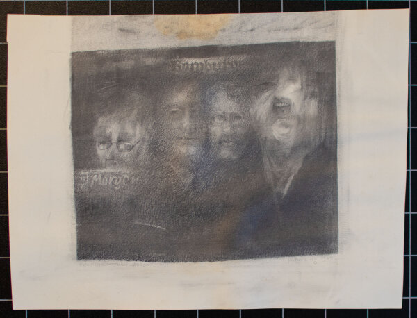 P. Toeding - Fünfuhrmorgen Waggon - 1965 - Zeichnung