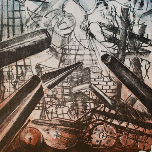 Schreiber - Geister der Industrie (Krieg) - 1981 - Farblithografie