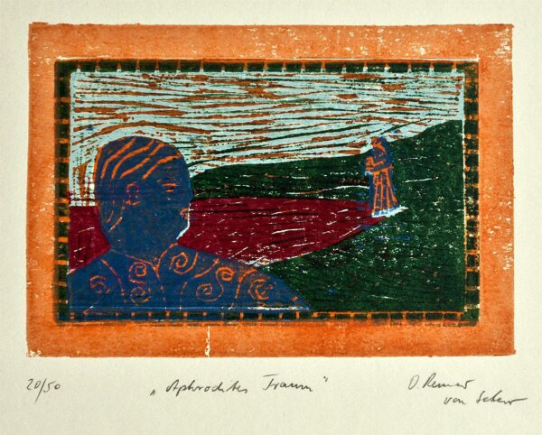 Detlef Renner von Seher - Aphrodites Traum - o.J. - Siebdruck
