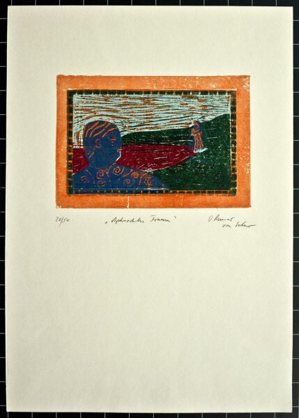 Detlef Renner von Seher - Aphrodites Traum - o.J. - Siebdruck