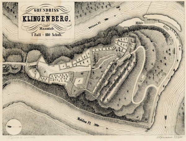 Carl Wilhelm Medau - Grundriss von Klingenberg -  -