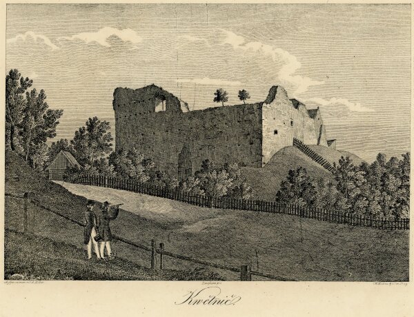 Langhans - Ansicht Burgruine Schloss Kreppelhof -  -