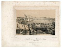 J. Riedel - Ansicht von der Brühlschen Terrasse -  -