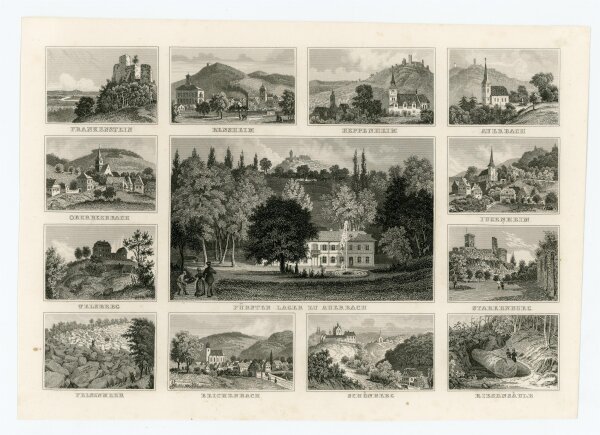 unbekannt - Souveniverblatt Oderwald Hessen -  -