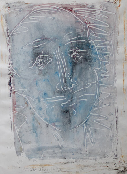 Unbekannt - Männerporträt - o.J. - Gouache