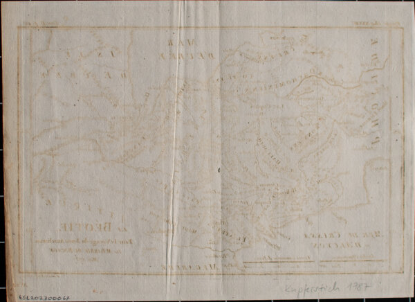 H. Godin - Attique la Béotie, für die Reise des jungen Anarchsis - 1807 - Kupferstich