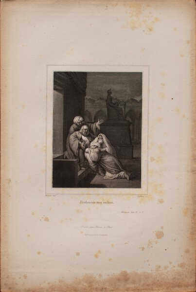 Achille Lefèvre - Mahomet, Stück von Voltaire - um 1850 - Radierung