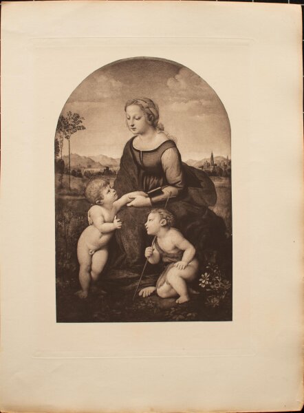 Nach Raffael - Die schöne Gärtnerin - 1890 - Radierung