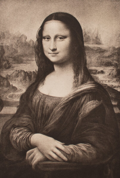 Nach Leonardo Davinci - Mona Lisa - 1890 - Radierung
