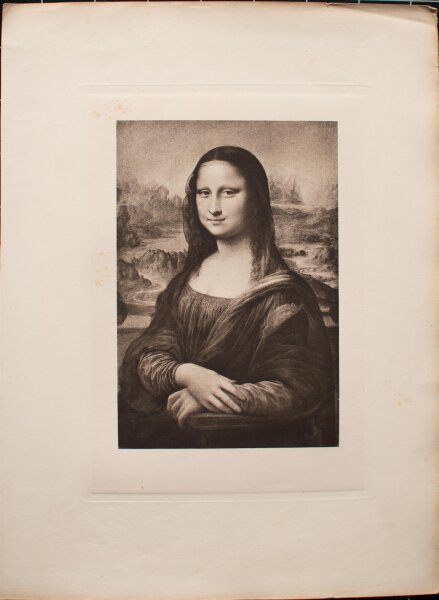 Nach Leonardo Davinci - Mona Lisa - 1890 - Radierung