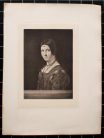 Nach Schule des Leonardo Davinci - La Belle Ferronnière - 1890 - Radierung