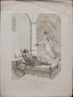 Julius Caesar Thäter - Egmonts Traum - um 1830 - Radierung