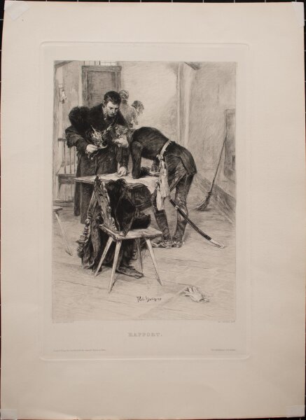 William Unger - Rapport - 1892 - Radierung