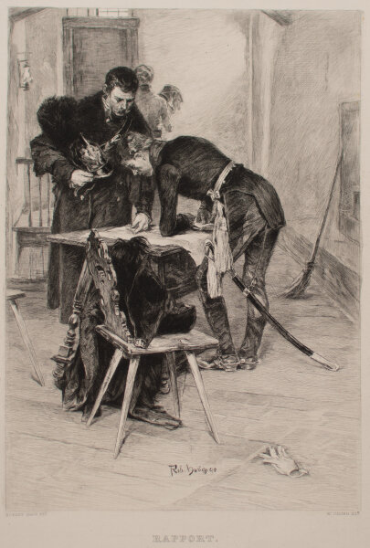 William Unger - Rapport - 1892 - Radierung