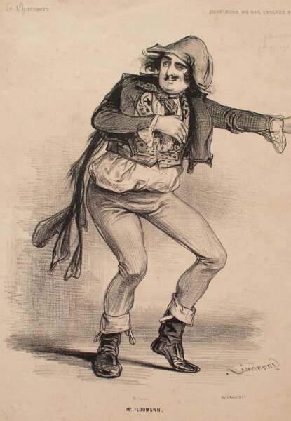 Paul Gavarni - Le Charivari Mr Floumann - nach 1842 - Lithografie