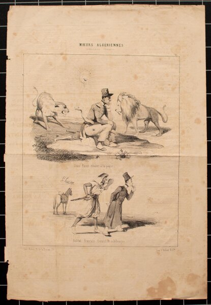 Cham, Amédée Charles Henri de Noé - Moeurs Algériennes, Türkische Chinoiserien - 1844 - Lithografie