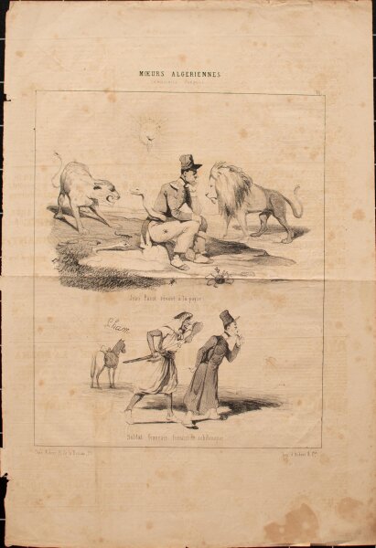 Cham, Amédée Charles Henri de Noé - Moeurs Algériennes, Türkische Chinoiserien - 1844 - Lithografie