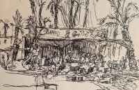 Unleserlich signiert - Trinkstube in Memphis - 1975 -...