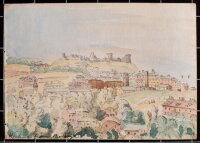 unbekannt - Burglandschaft - o.J. - Aquarell