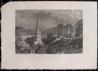 Friedrich Foltz - Bacharach, Rheinland Pfalz - um 1850 - Stahlstich