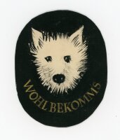 Unbekannt - Hundekopf Terrier - o.J. - Acryl