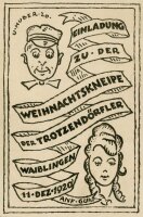 Uli Huber - Einladungskarte Weihnachten - 1920 -...