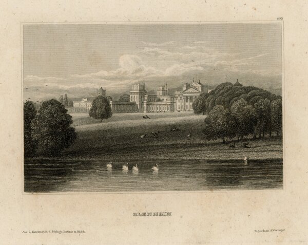 unbekannt - Blenheim Palace in Woodstock in England - o.J. - Stahlstich