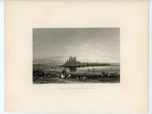 unbekannt - Fouldrey castle in England - 1846 - Stahlstich