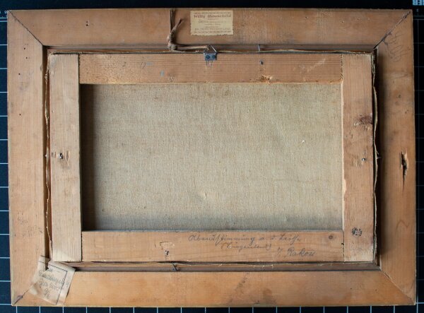 Janos Rakosi-Uitz - Die Wäsche im Fluss waschen - o.J. - Öl auf Leinwand