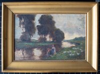 Janos Rakosi-Uitz - Die Wäsche im Fluss waschen -...