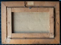 Janos Rakosi-Uitz - Die Wäsche im Fluss waschen - o.J. - Öl auf Leinwand