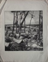 Georg Tippel - Soldaten im Krieg - o.J. - Lithografie