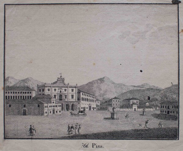 Unbekannt - Pisa, Piazz die Cavalieri - o.J. - Kupferstich