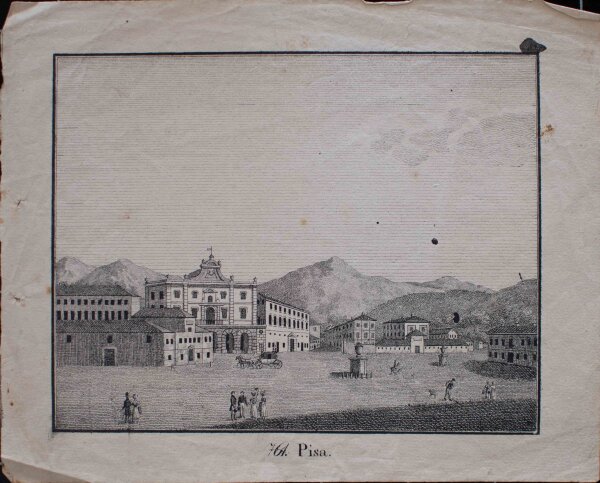 Unbekannt - Pisa, Piazz die Cavalieri - o.J. - Kupferstich