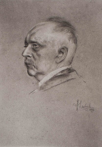 Franz von Lehnbach - Porträt Hermann von Helmholtz - 1894 - Heliogravüre