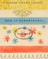 unbekannt - Glückwunschkarte zum Geburtstag...