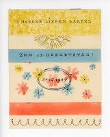 unbekannt - Glückwunschkarte zum Geburtstag...