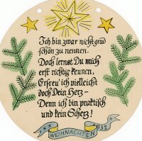 unbekannt - Spruch zu Wehnachten 1932 - 1932 -...