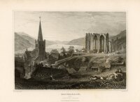 J. Richards - Bacharach und die St. Werner Kapelle - o.J. - Stahlstich