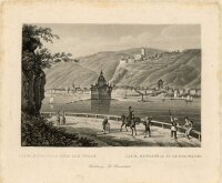 unbekannt - Kaub und Gutenfels - o.J. - Stahlstich