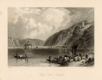 Samuel Bradshaw - Kaub und Gutenfels - o.J. - Stahlstich