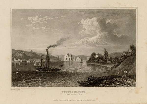 Matthew James Starling - Ludwigshafen und der See Konstanz - o.J. - Stahlstich