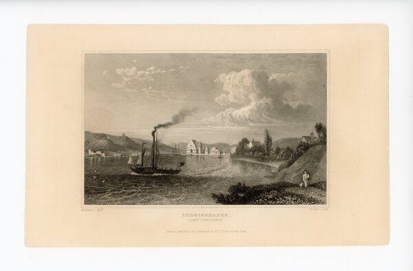 Matthew James Starling - Ludwigshafen und der See Konstanz - o.J. - Stahlstich