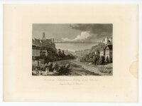 Alexander Richard Marx - Die Kettenbrücke in Freiburg - o.J. - Stahlstich