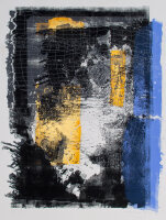 Karla Günter - Abstrakte Komposition, Schichtung - 1999 - Lithografie