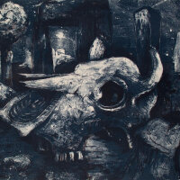 Unleserlich signiert - Stierschädel - 1956 -...