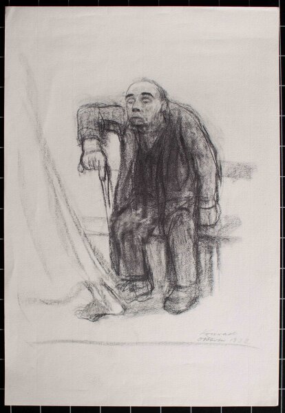 Käthe Kollwitz - Porträt eines alten Mannes - 1965 - Lichtdruck