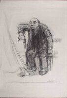 Käthe Kollwitz - Porträt eines alten Mannes - 1965 - Lichtdruck