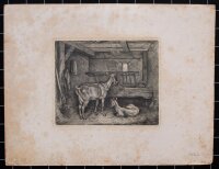 Johann Adam Klein - Ziege mit Kitz - 1841 - Radierung