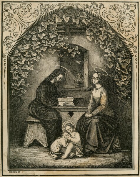 B. Rühling - Die Heilige Familie - o.J. - Stahlstich